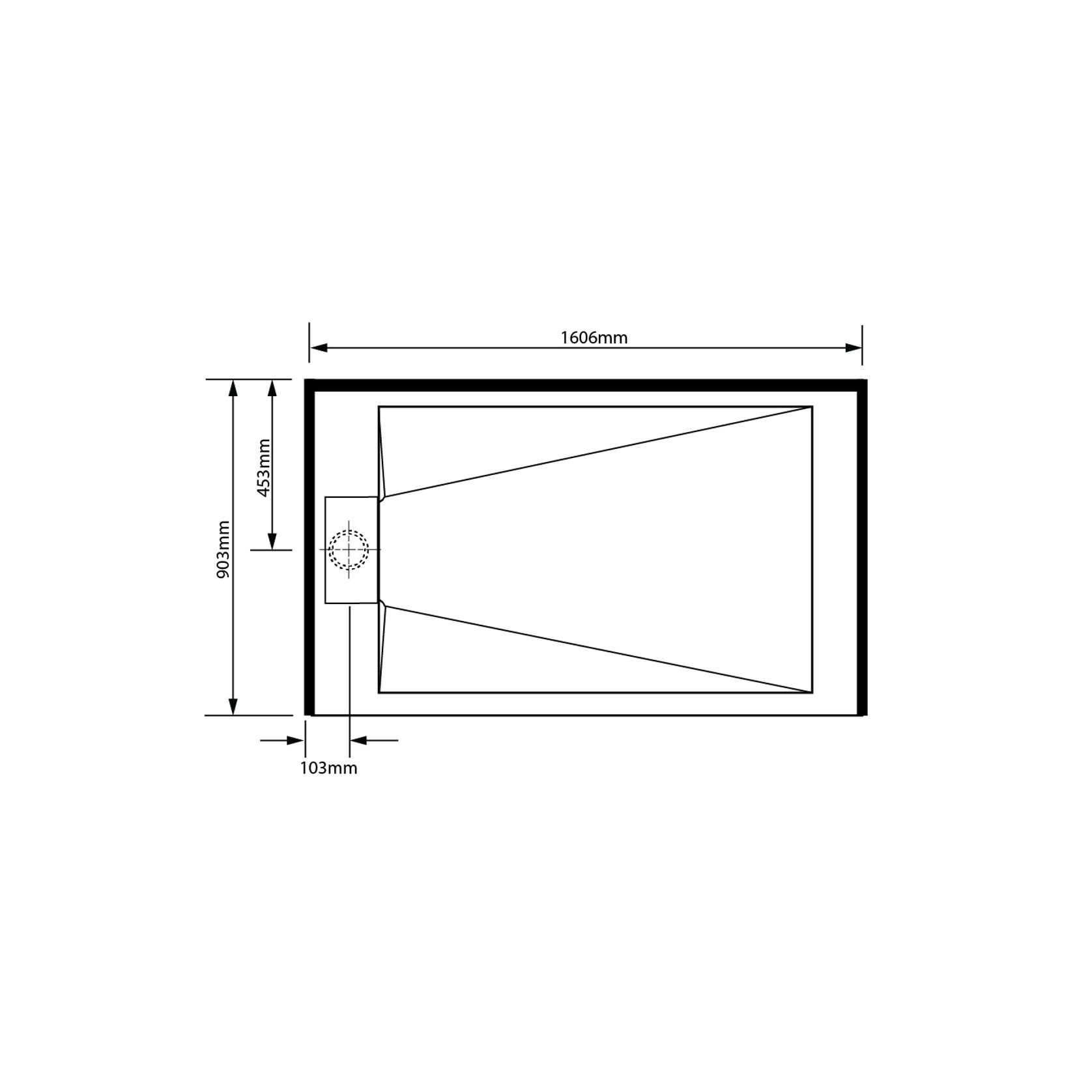 Pinnacle Alcove Tray 900x1600x900 gallery detail image