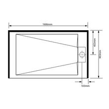 Pinnacle Alcove Tray 900x1600x900 gallery detail image