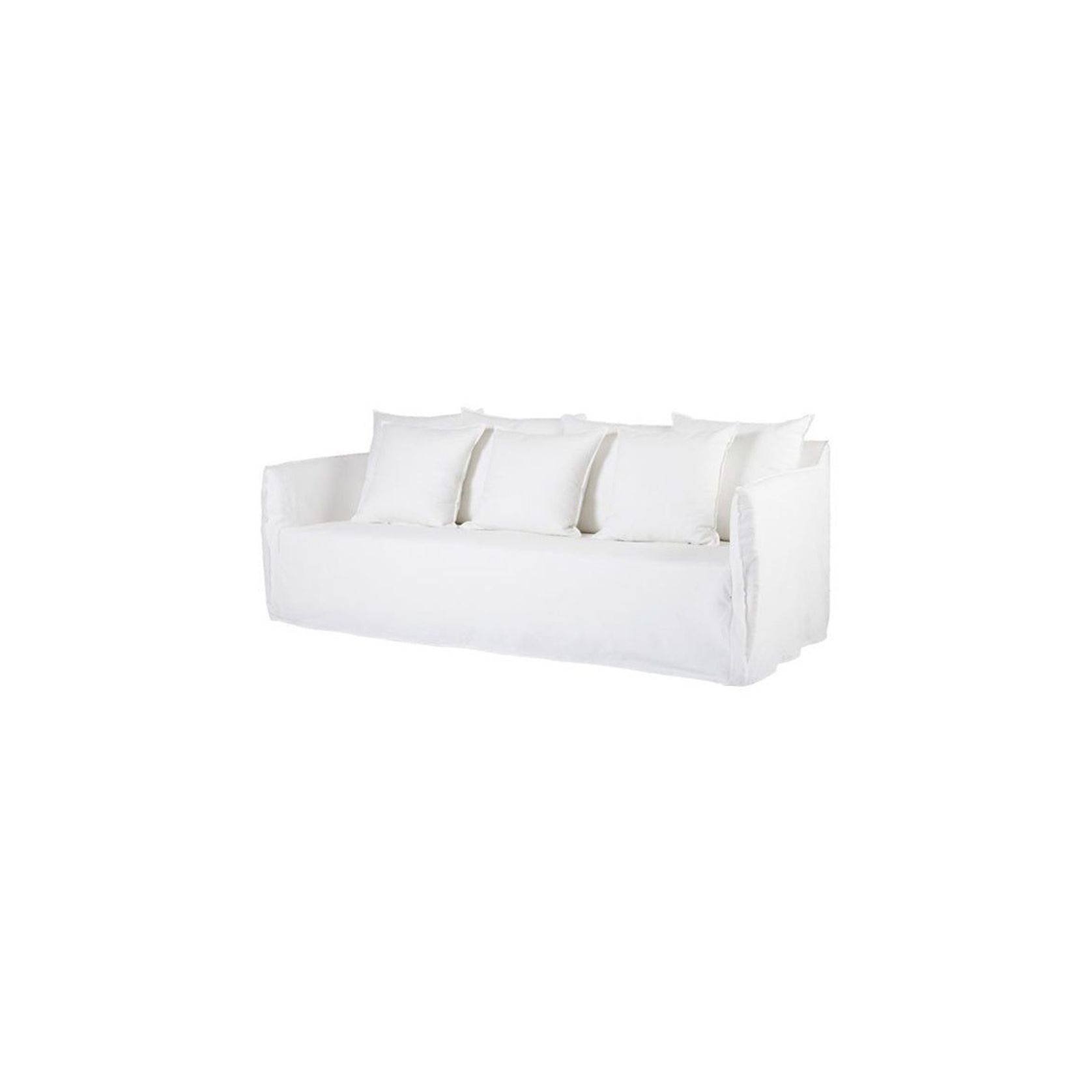 Montauk Slipcover Sofa - White gallery detail image