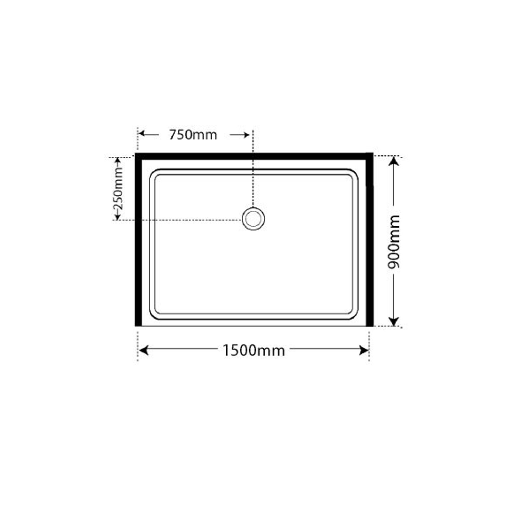 Frameless Pivot Alcove 900x1500x900 gallery detail image