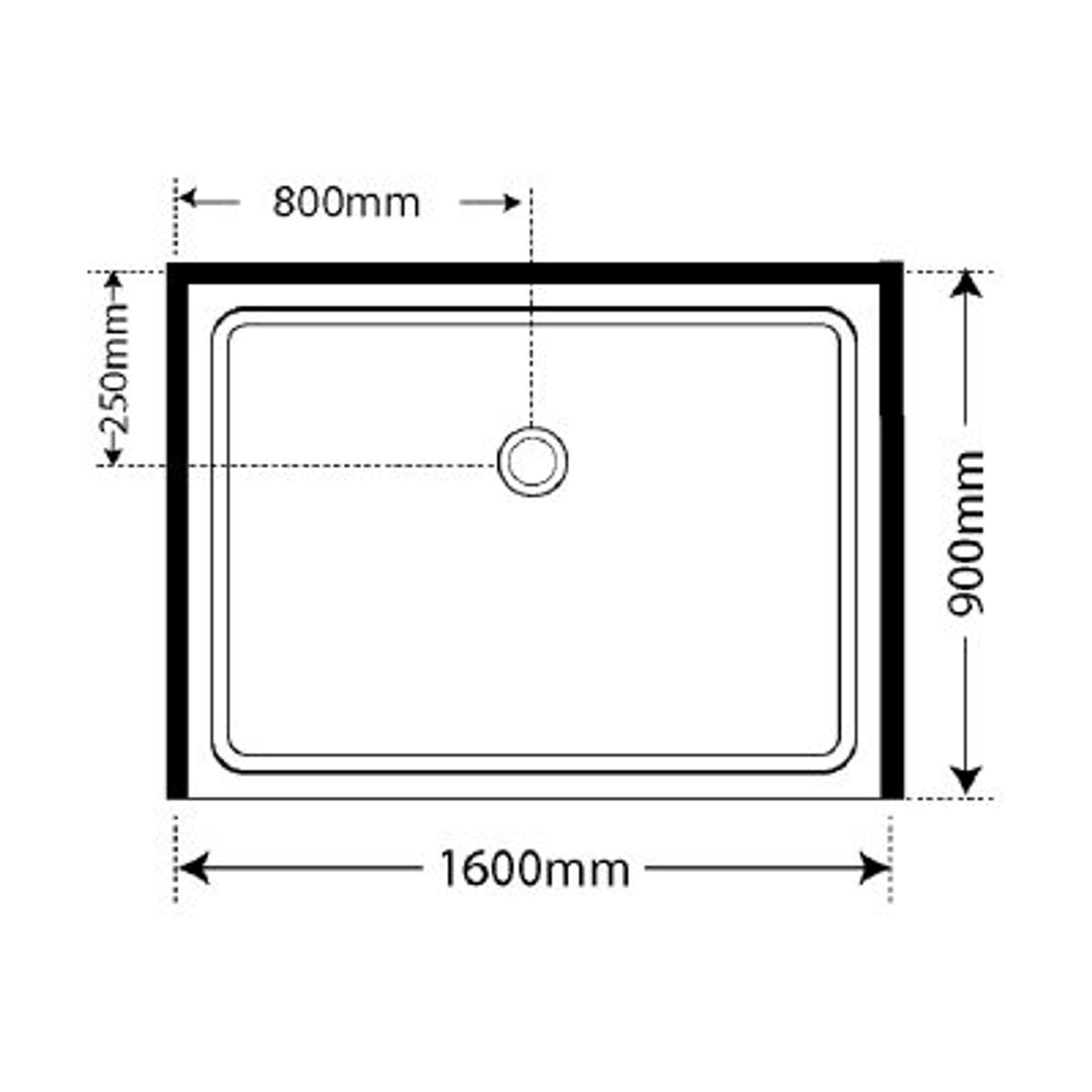 Adjustable Frameless Pivot Alcove 900x1600x900 gallery detail image
