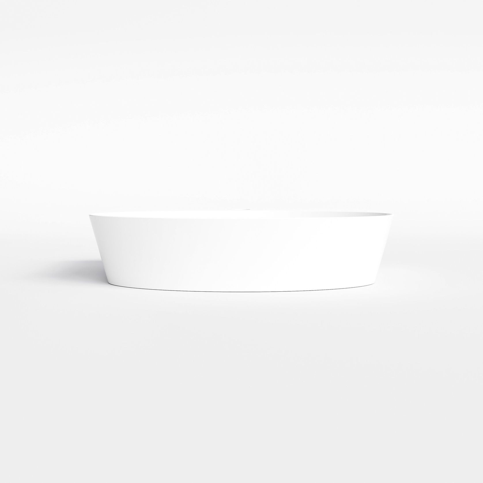 Pure Ellipse Ceramic Basin 600mm gallery detail image