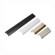 Kitchen lip pull handles darwin Matt black /Brushed brass/Brushed nickel/Matt white gallery detail image