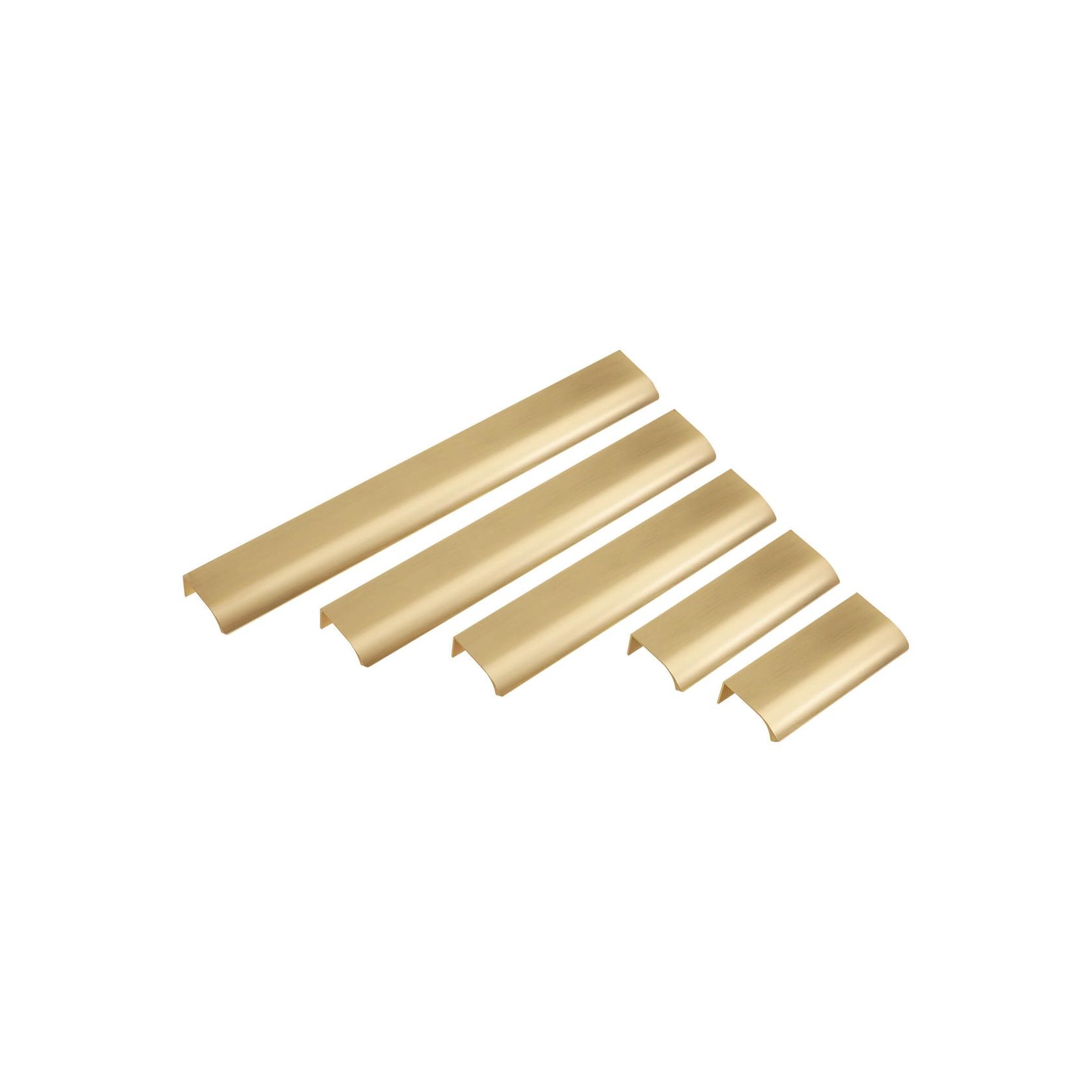 Kitchen lip pull handles darwin Matt black /Brushed brass/Brushed nickel/Matt white gallery detail image