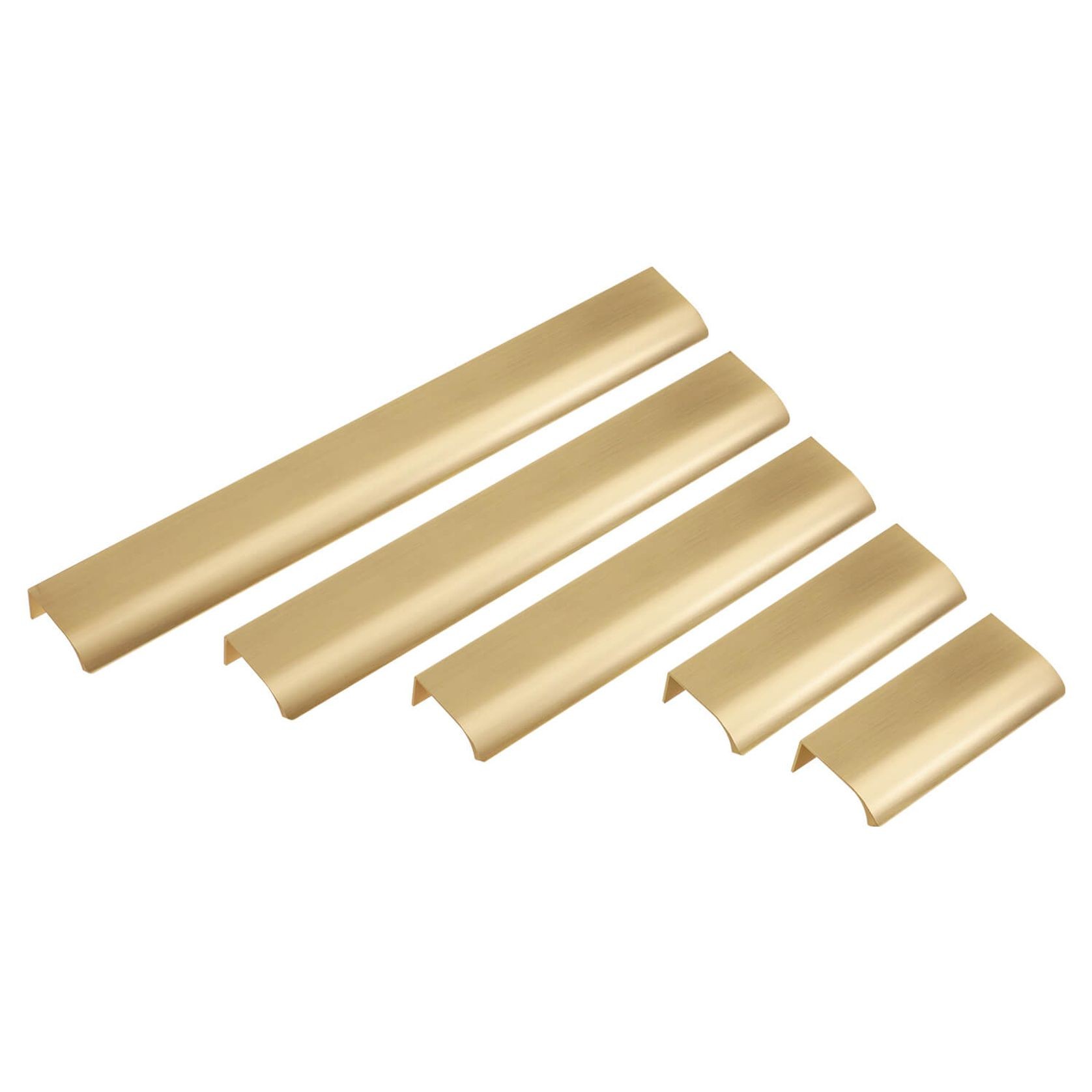 Kitchen lip pull handles darwin Matt black /Brushed brass/Brushed nickel/Matt white gallery detail image