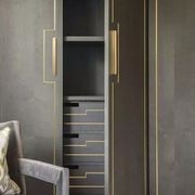 Kitchen Finger Pull Handle Nowra Matt black /Brushed brass/Brushed nickel gallery detail image