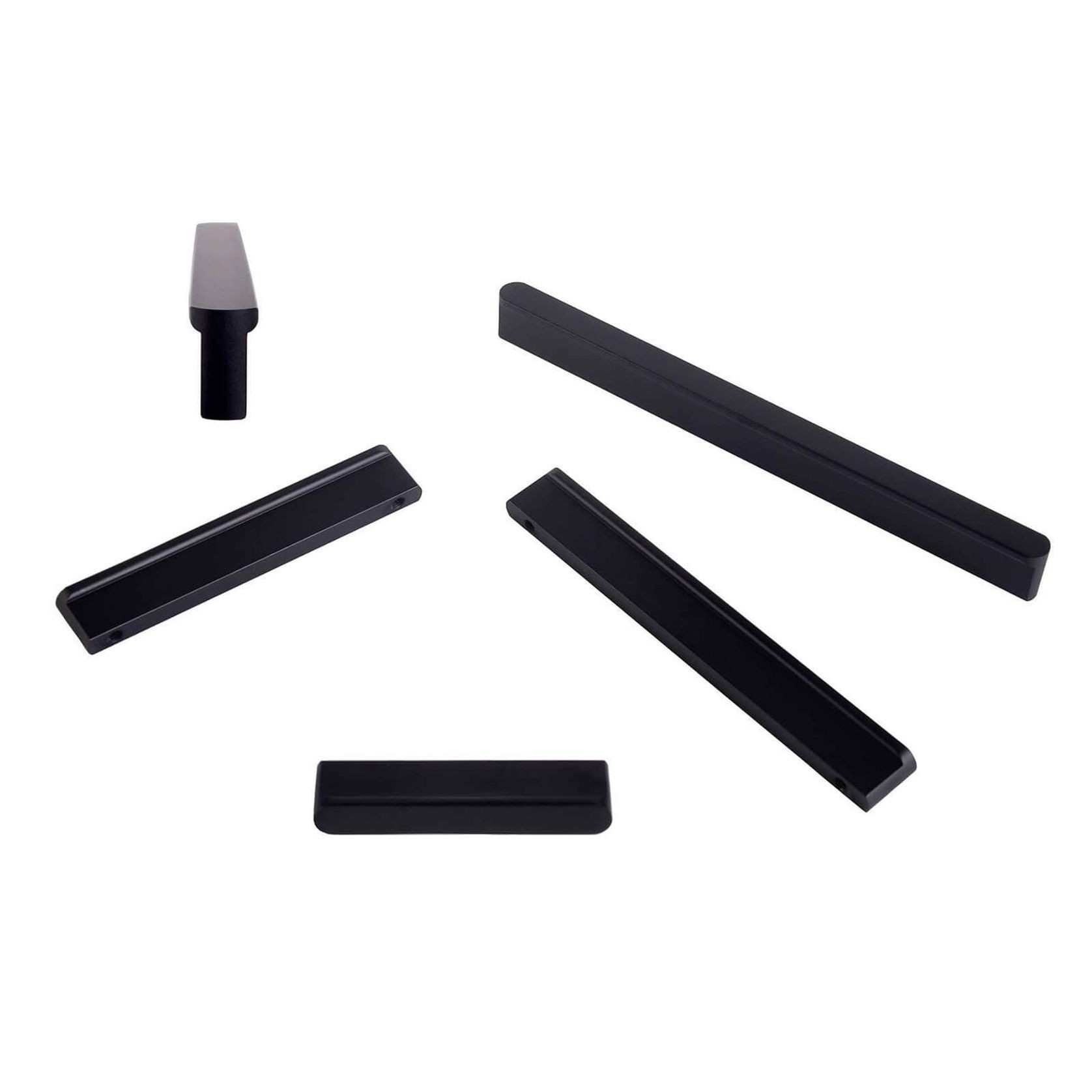 Kitchen Finger Pull Handle Nowra Matt black /Brushed brass/Brushed nickel gallery detail image