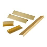 KT&CO Kitchen finger lip pull handle brass Lucky bay gallery detail image