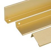 KT&CO Kitchen finger lip pull handle brass Lucky bay gallery detail image