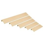 KT&CO Kitchen finger lip pull handle brass Lucky bay gallery detail image