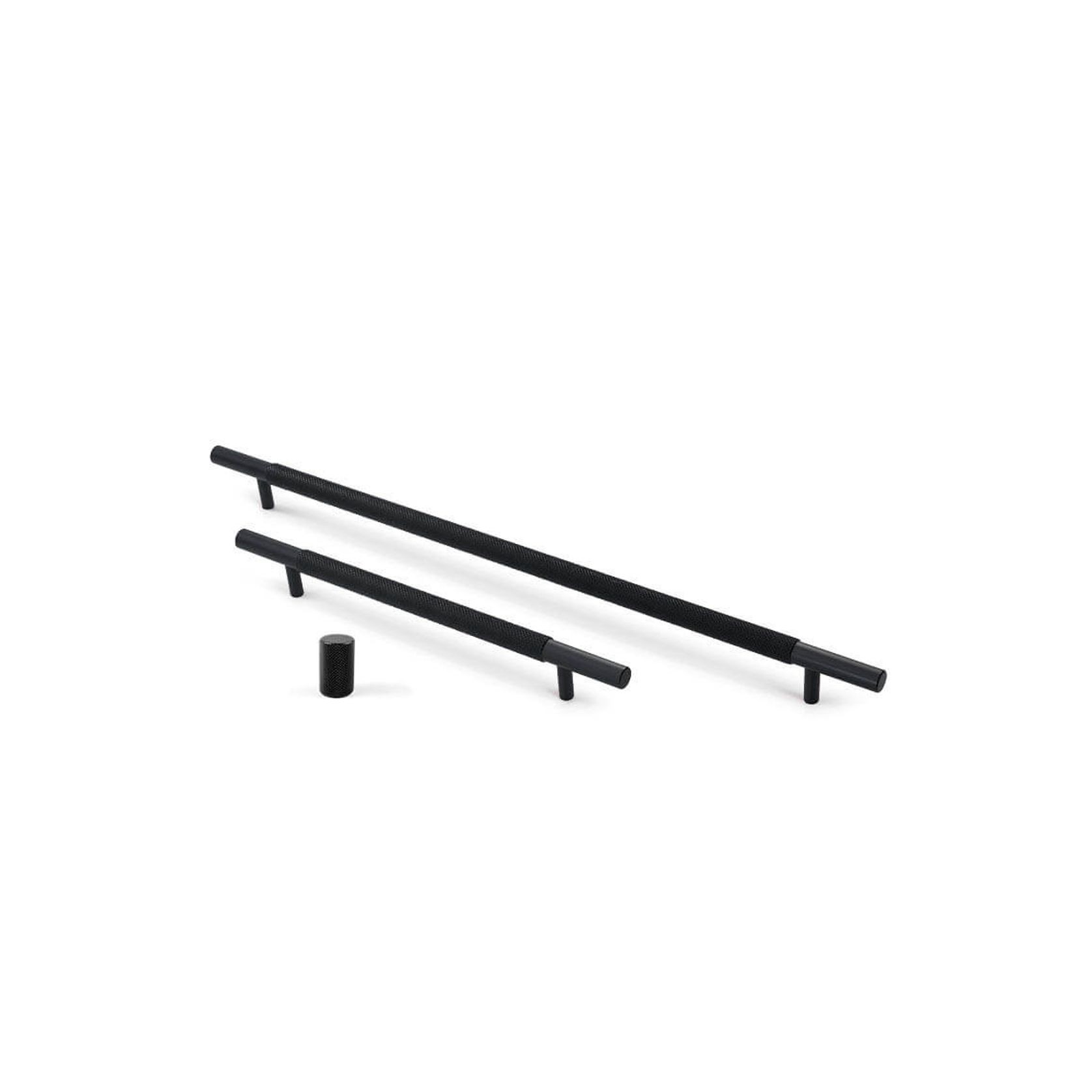 KT&CO Kitchen handles Knurled Bondi matt black / satin nickel / dark brushed brass/ champagne gallery detail image