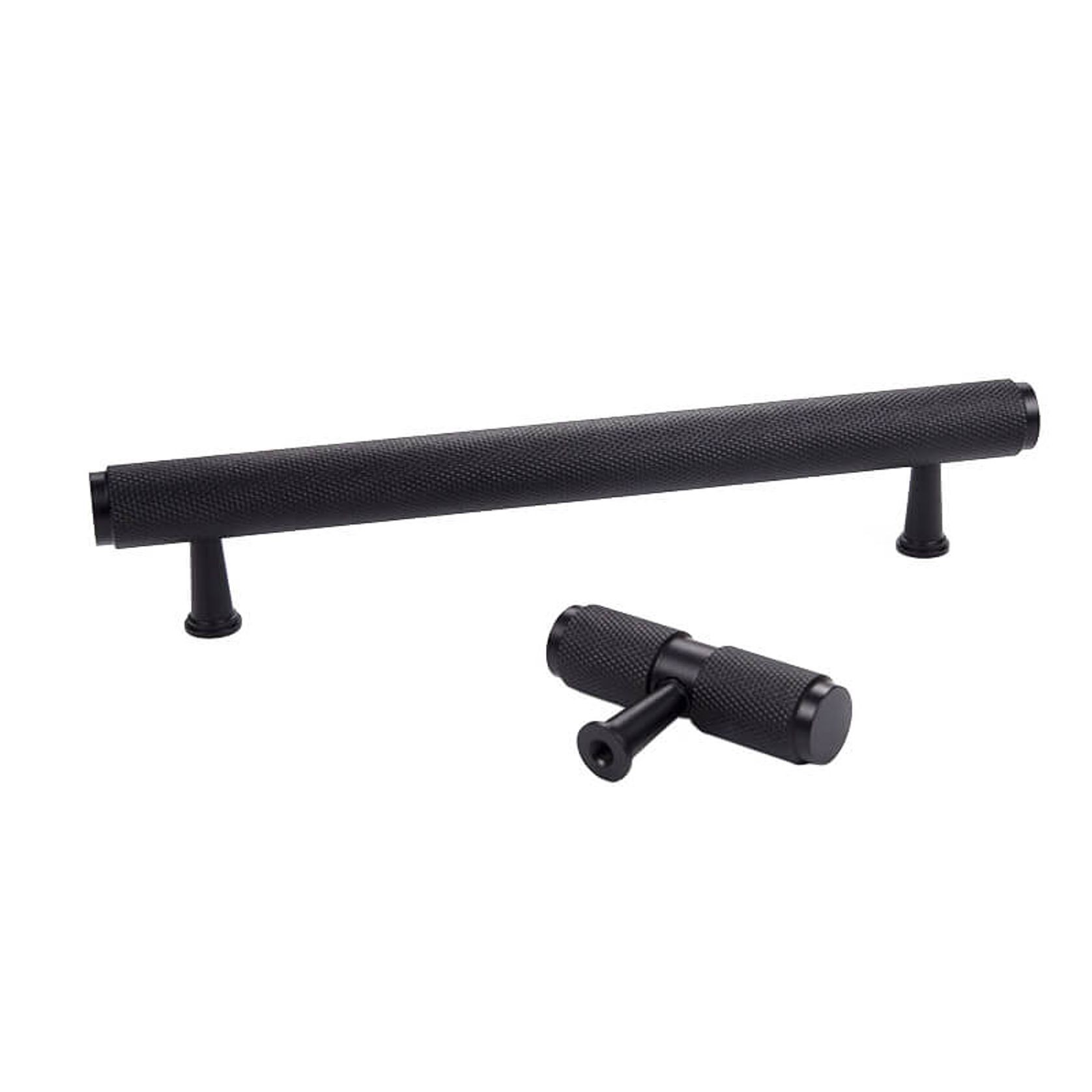 KT&CO Kitchen handles pull matte black Newington gallery detail image