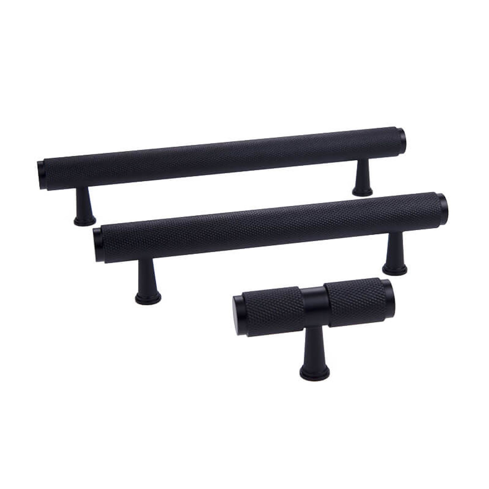 KT&CO Kitchen handles pull matte black Newington gallery detail image