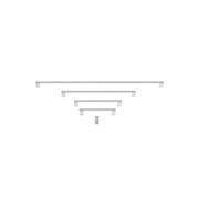 KT&CO Kitchen cabinet handles knurled palm beach gallery detail image