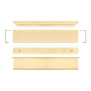 Kitchen finger lip pull handle Sydney Black / Brass / Nickel / White gallery detail image
