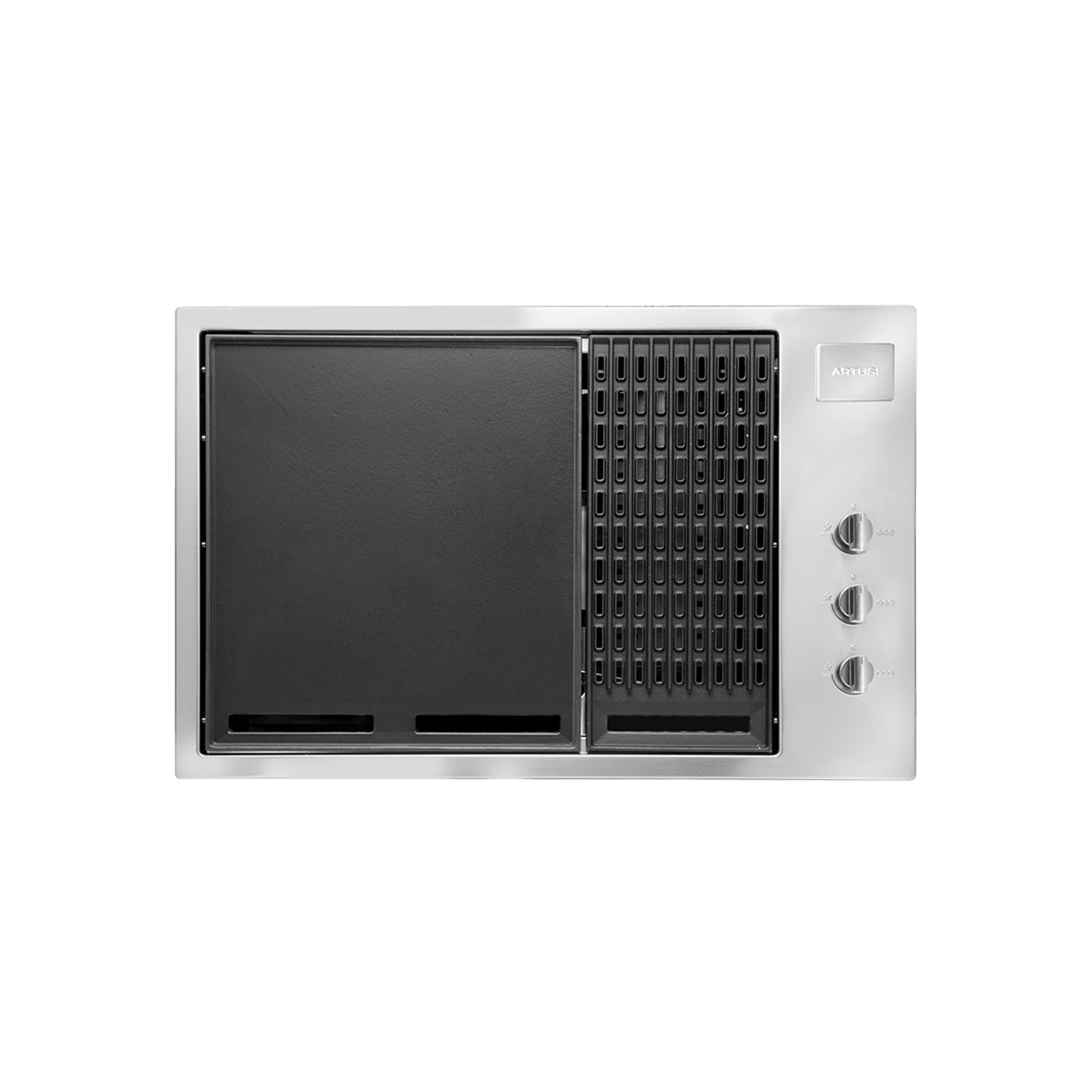 Artusi 80cm 3 Burner Built-In Gas BBQ - Stainless Steel gallery detail image