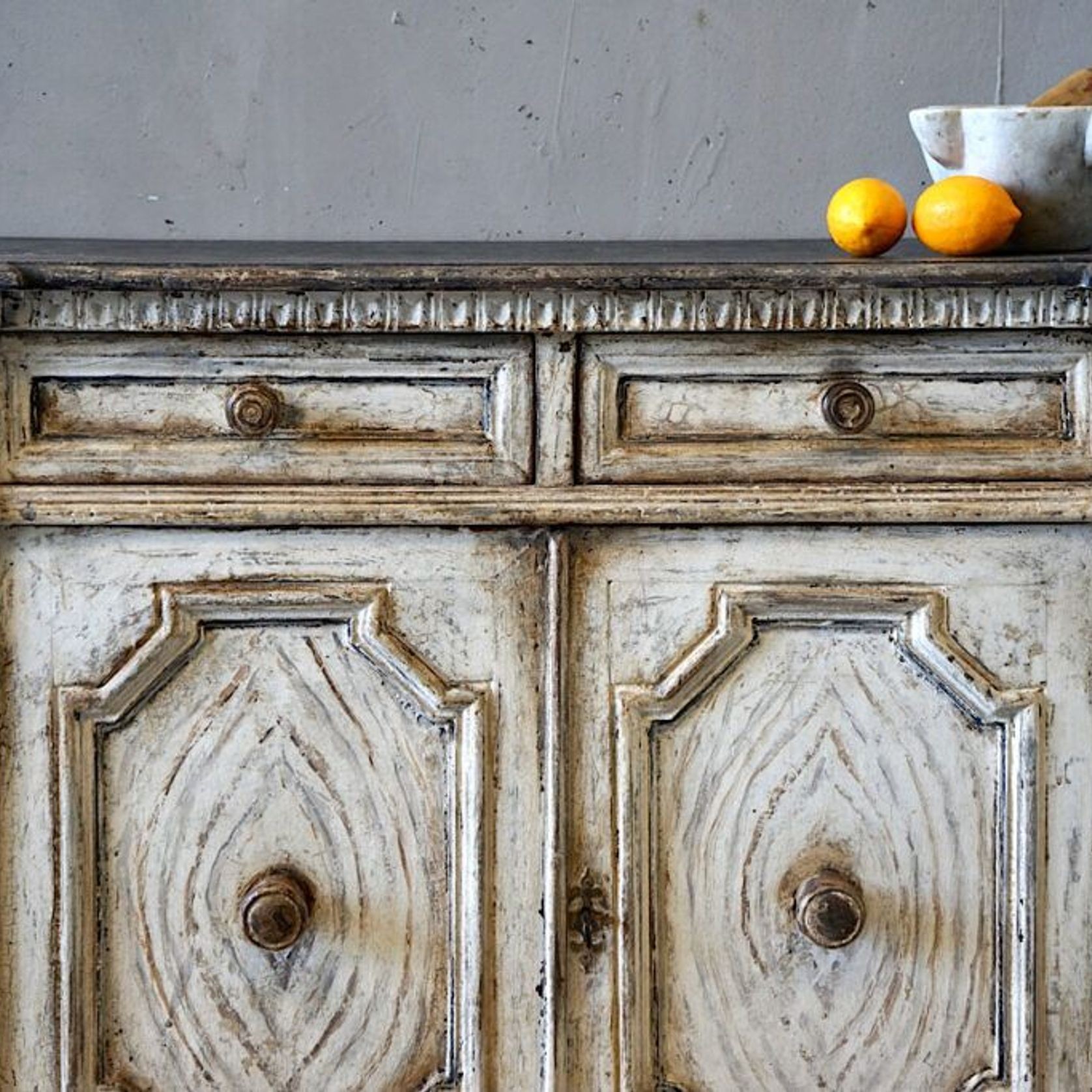 Italian Painted Credenza Sideboard gallery detail image