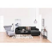 KOLINA Marble Glass Round Coffee Table 80cm - Black gallery detail image