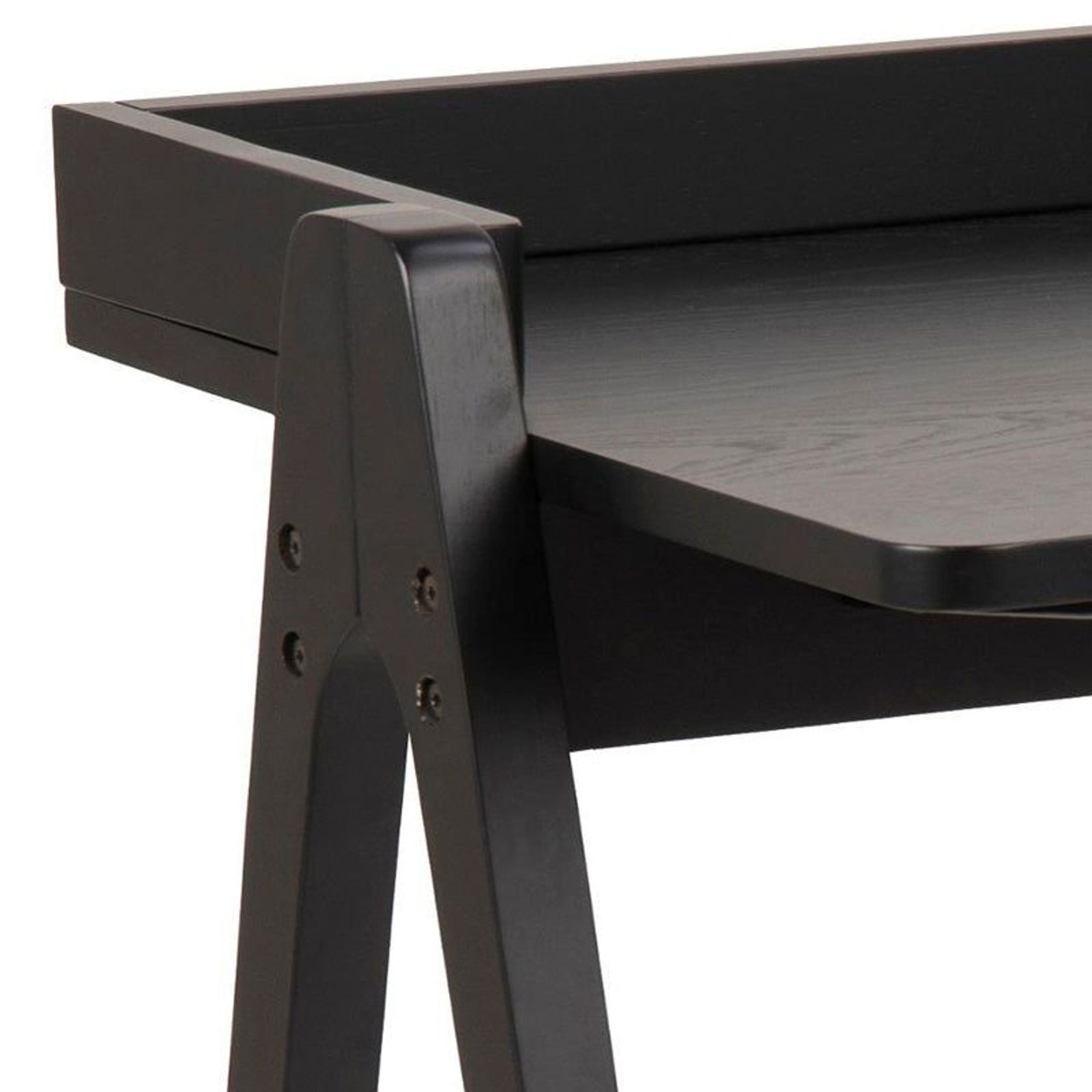 RISTO Study Desk/Console 126.5cm - Black gallery detail image