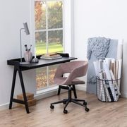 RISTO Study Desk/Console 126.5cm - Black gallery detail image