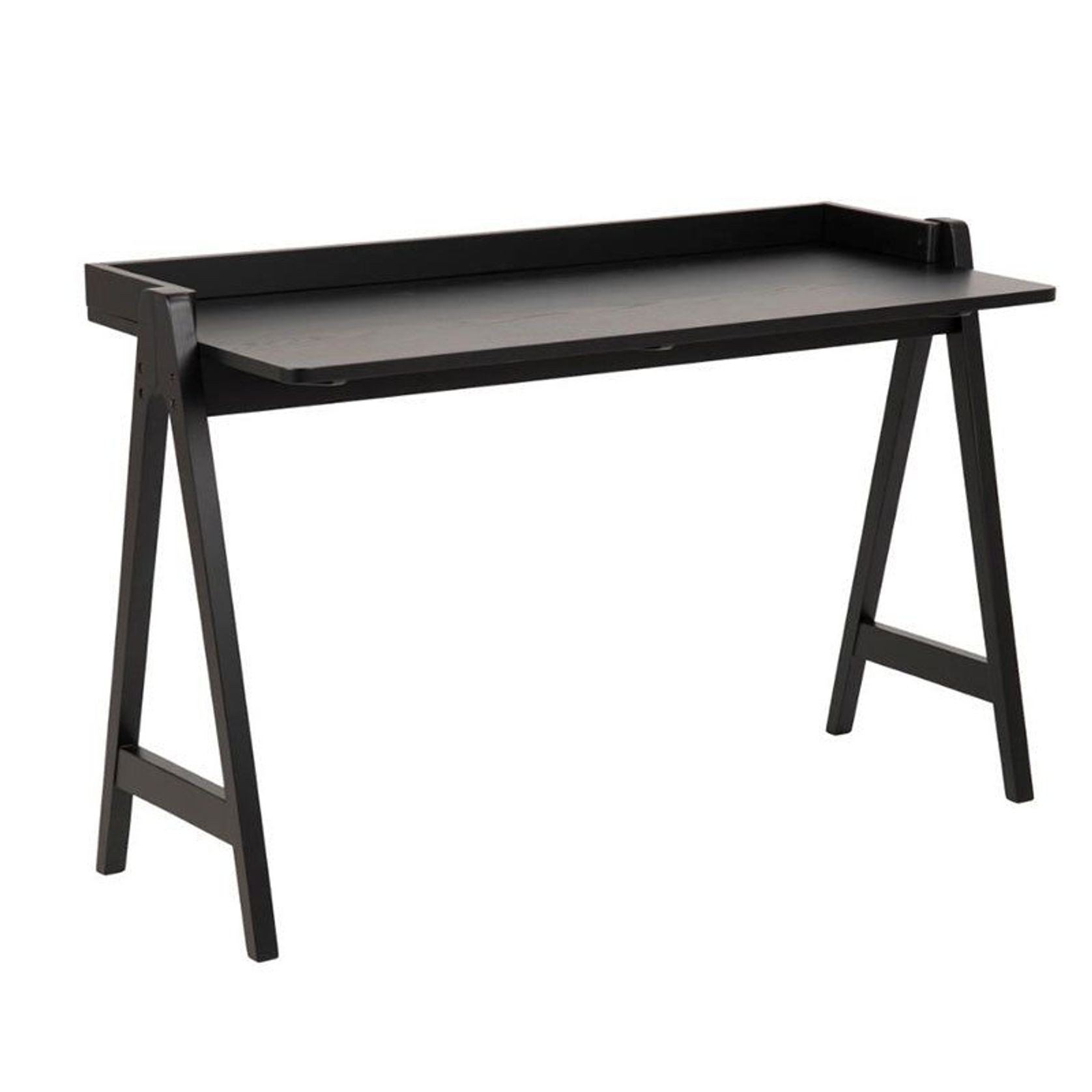 RISTO Study Desk/Console 126.5cm - Black gallery detail image