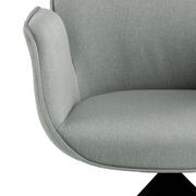 Arden Swivel Dining Chair - Grey & Black gallery detail image