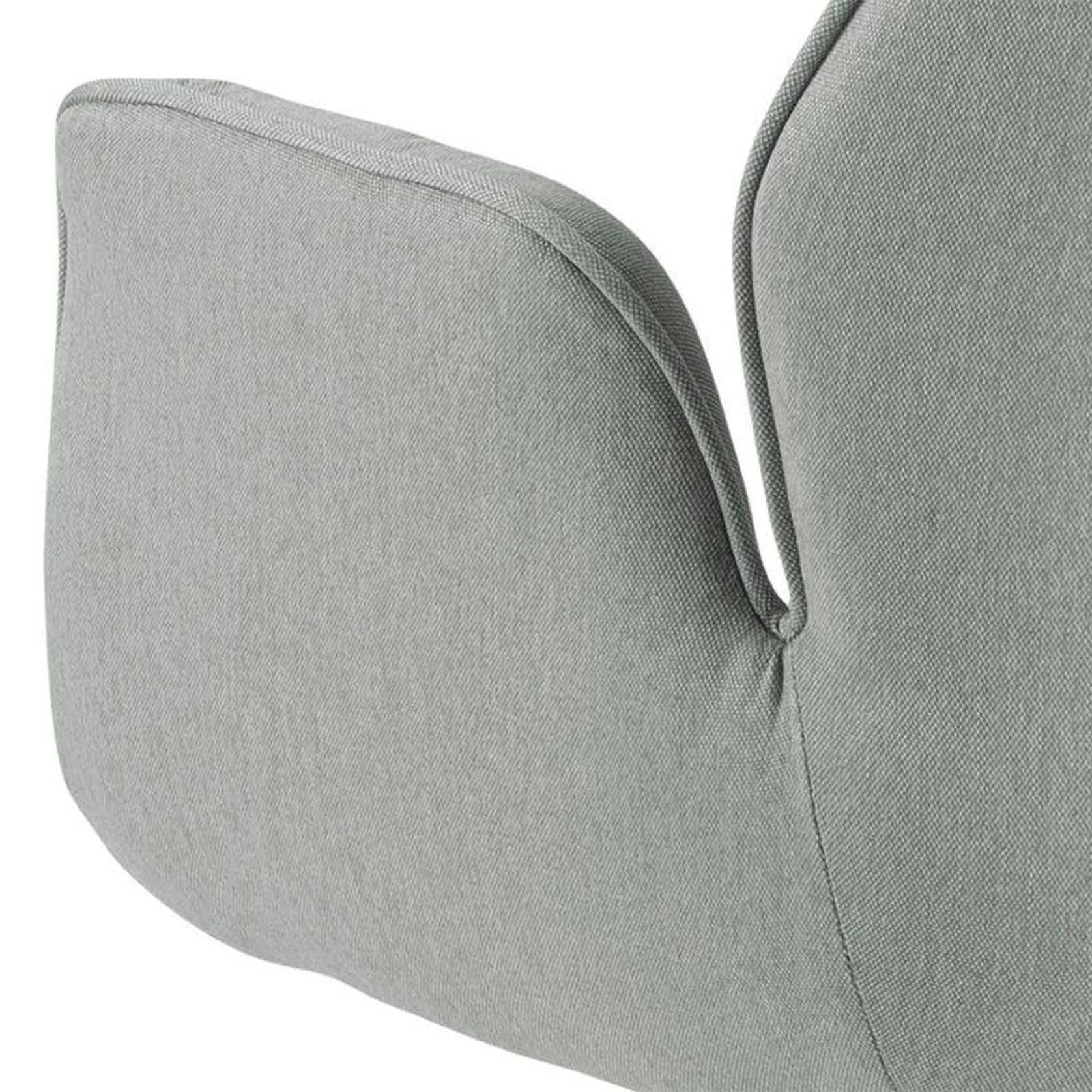 Arden Swivel Dining Chair - Grey & Black gallery detail image