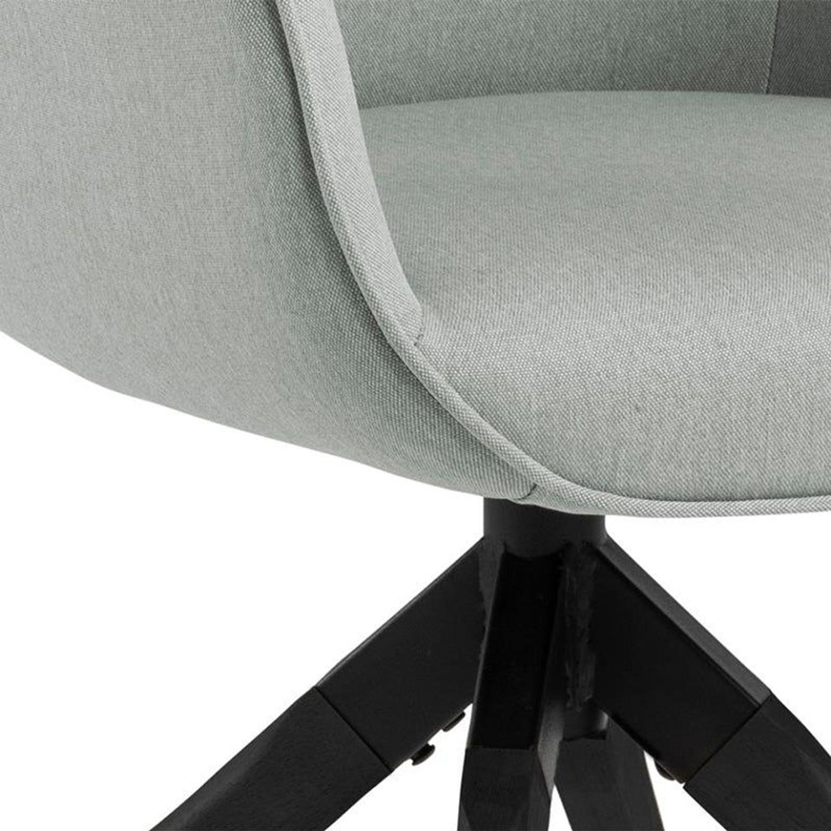 Arden Swivel Dining Chair - Grey & Black gallery detail image