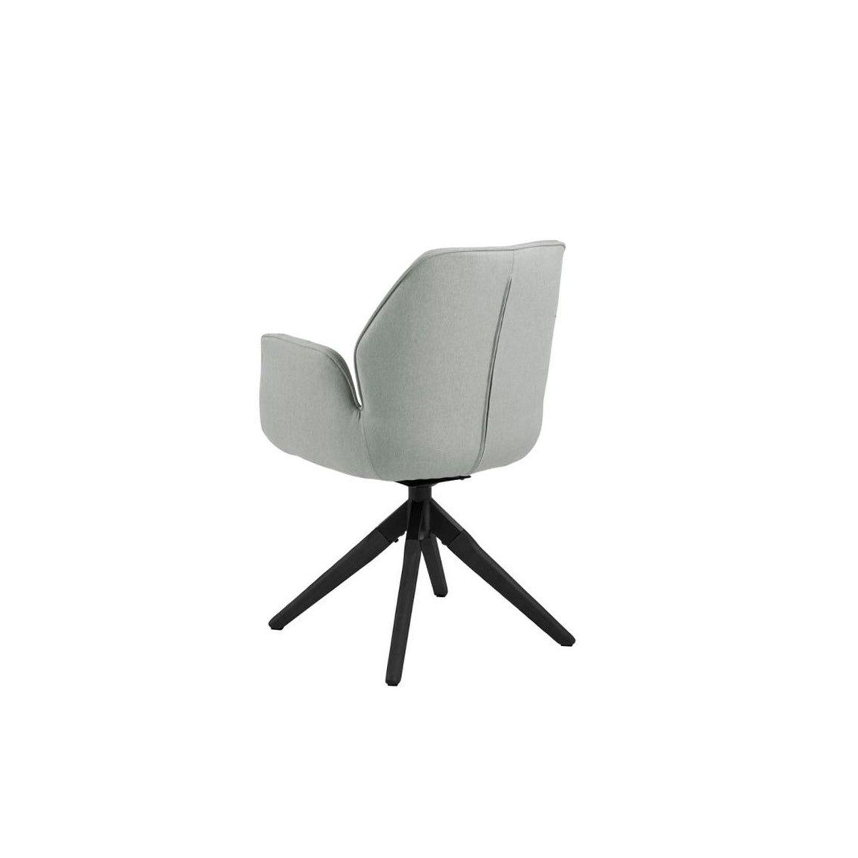 Arden Swivel Dining Chair - Grey & Black gallery detail image