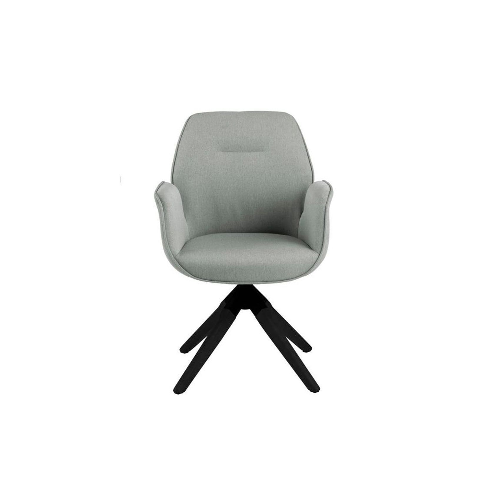Arden Swivel Dining Chair - Grey & Black gallery detail image