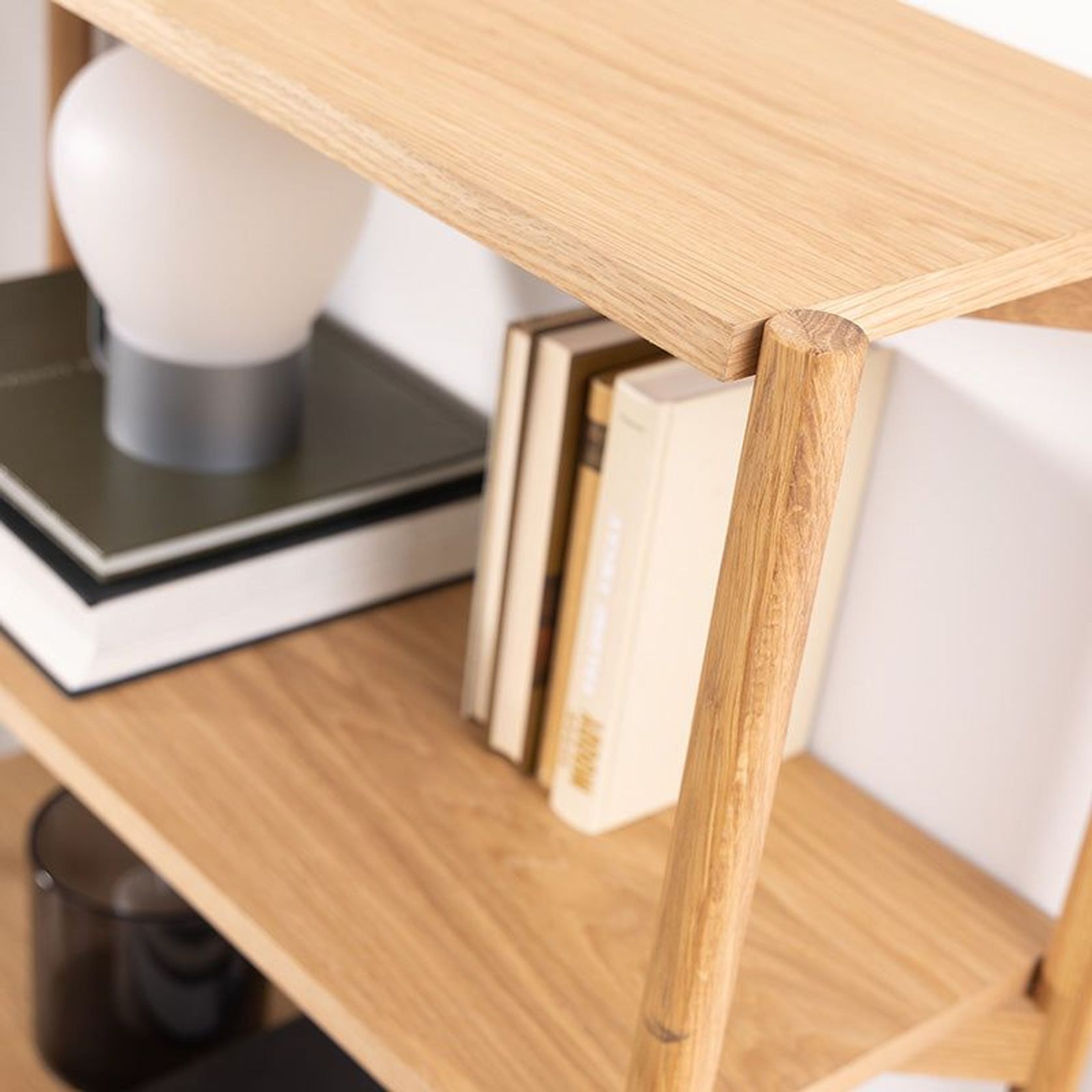Braidwood Shelving Unit 86cm - Natural Oak gallery detail image