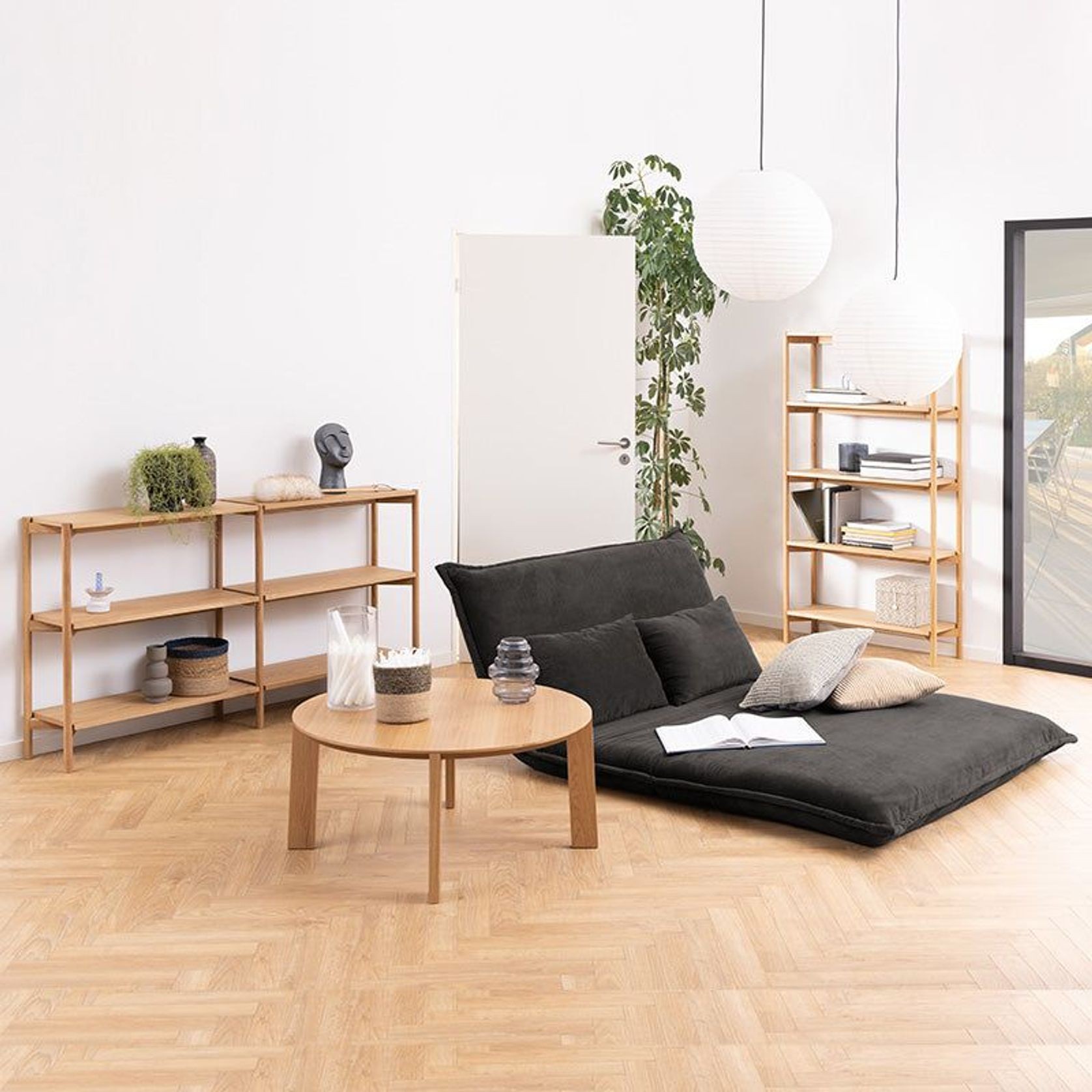 Braidwood Shelving Unit 86cm - Natural Oak gallery detail image