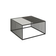 STRINGTON Square Coffee Table 80cm - Black Marble Effect gallery detail image