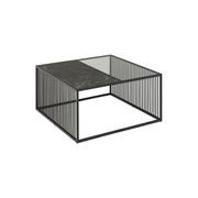 STRINGTON Square Coffee Table 80cm - Black Marble Effect gallery detail image