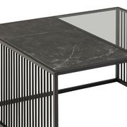 STRINGTON Square Coffee Table 80cm - Black Marble Effect gallery detail image