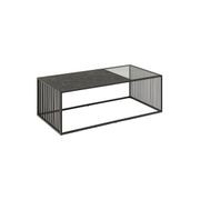 STRINGTON Rectangular Coffee Table 120cm - Black Marble Effect gallery detail image