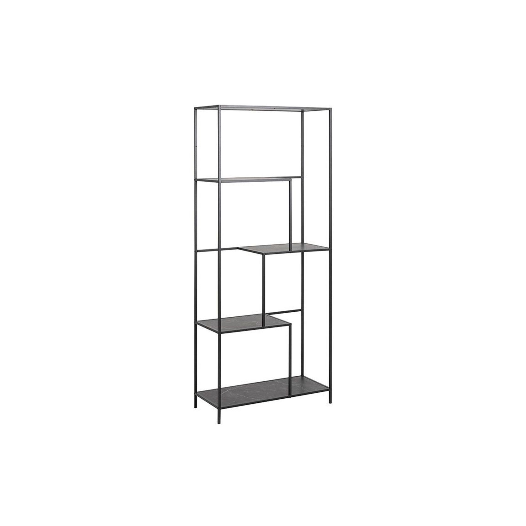 INFINITY Shelving Unit 72x170cm - Black gallery detail image