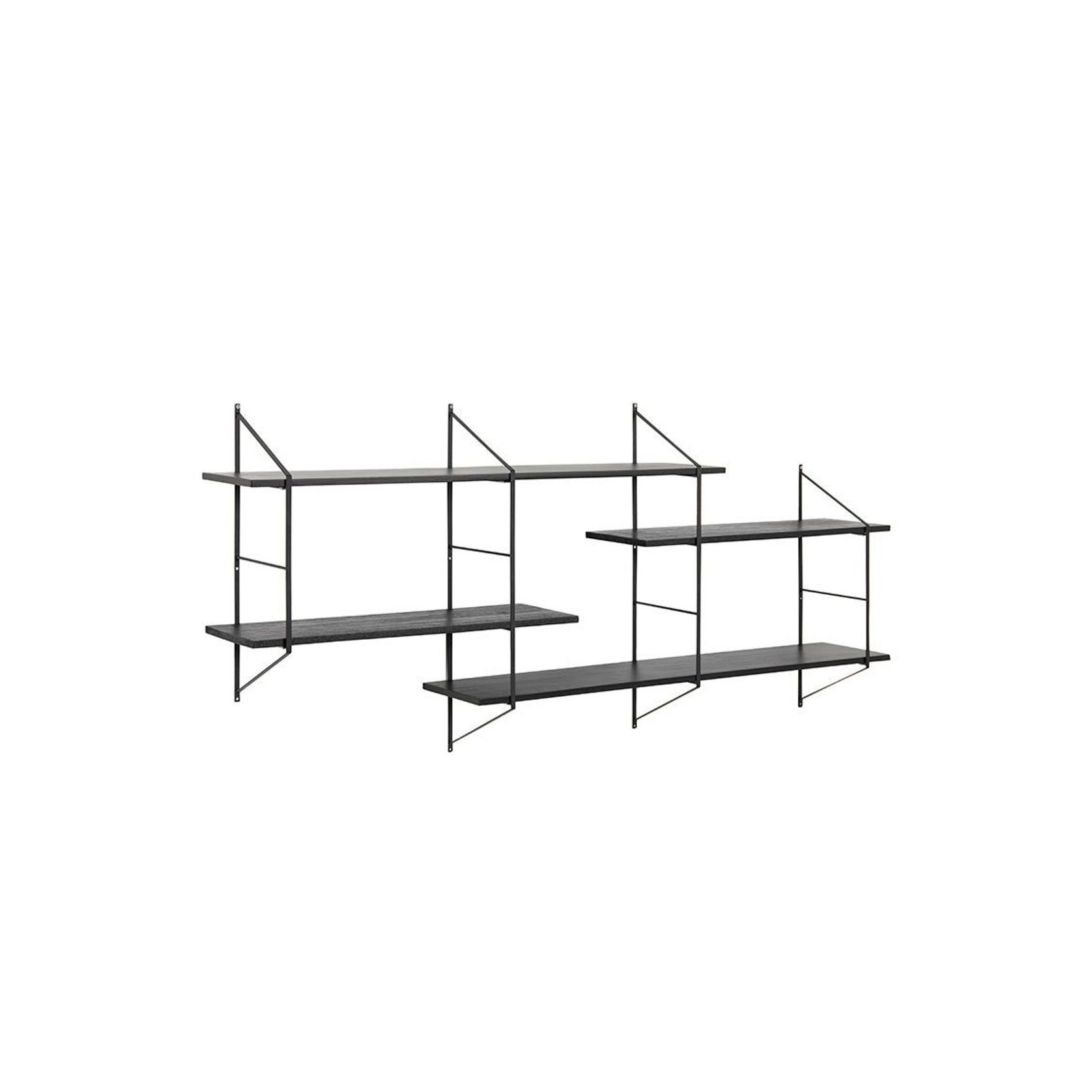 RYDEN Display Unit 191cm - Black & Paulownia Colour gallery detail image