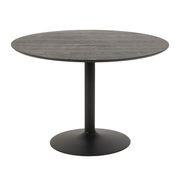 TITAN Round Dining Table 110cm - Black gallery detail image
