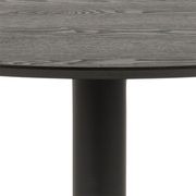 TITAN Round Dining Table 110cm - Black gallery detail image