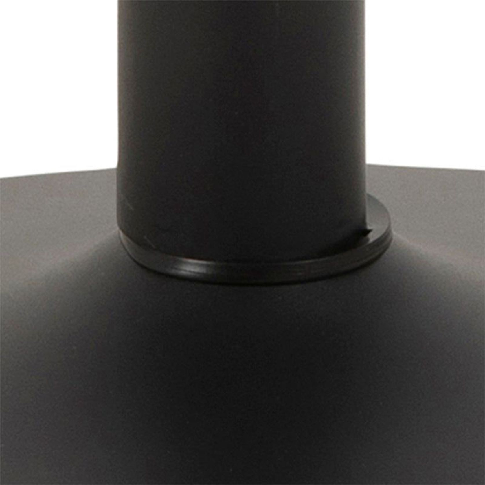 TITAN Round Dining Table 110cm - Black gallery detail image