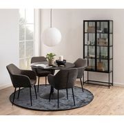 TITAN Round Dining Table 110cm - Black gallery detail image