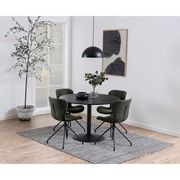 TITAN Round Dining Table 110cm - Black gallery detail image