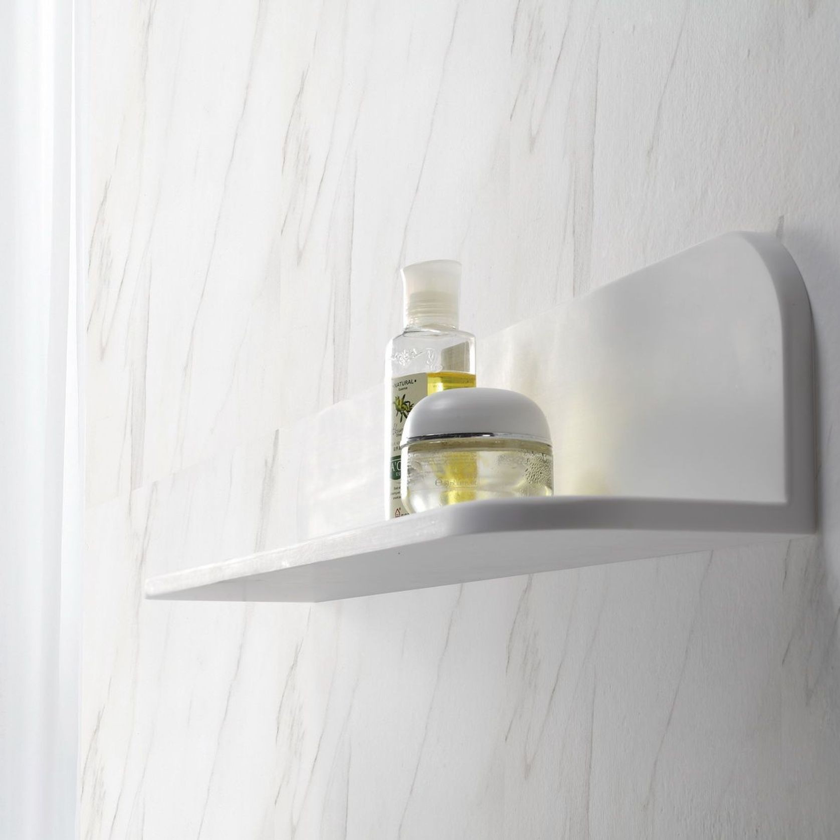 Stone Wall Hung Floating Bathroom Shelves 600 - 1200mm gallery detail image