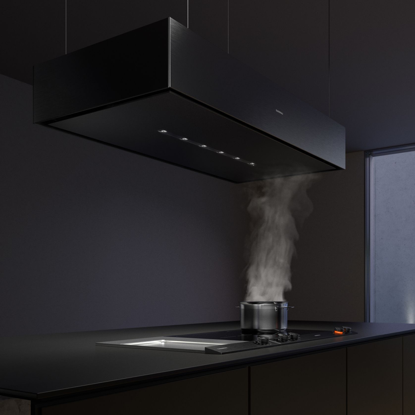 Gaggenau Black Ceiling Cooker Hood 200 Series gallery detail image