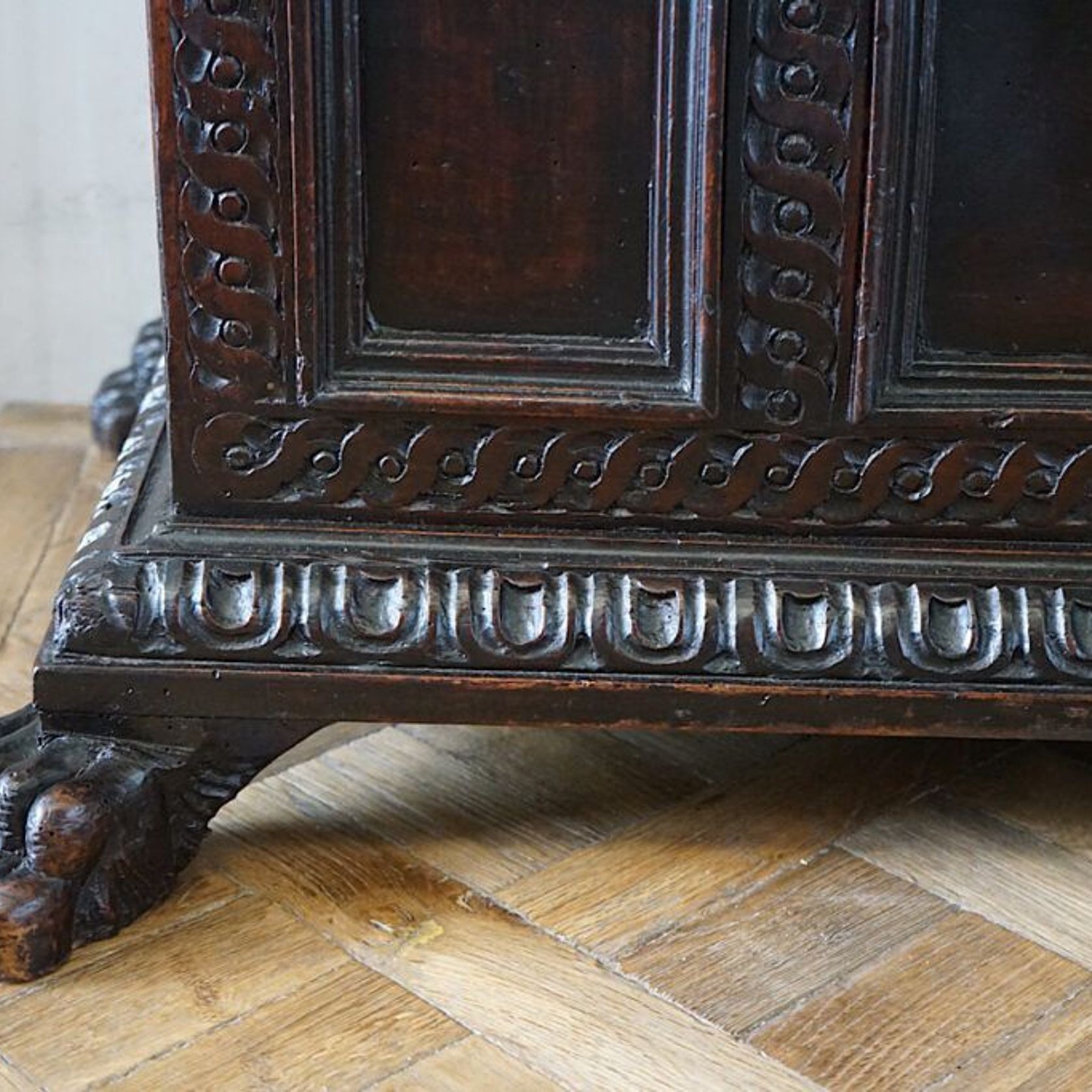 Italian 17th Century Walnut Cassone Chest gallery detail image