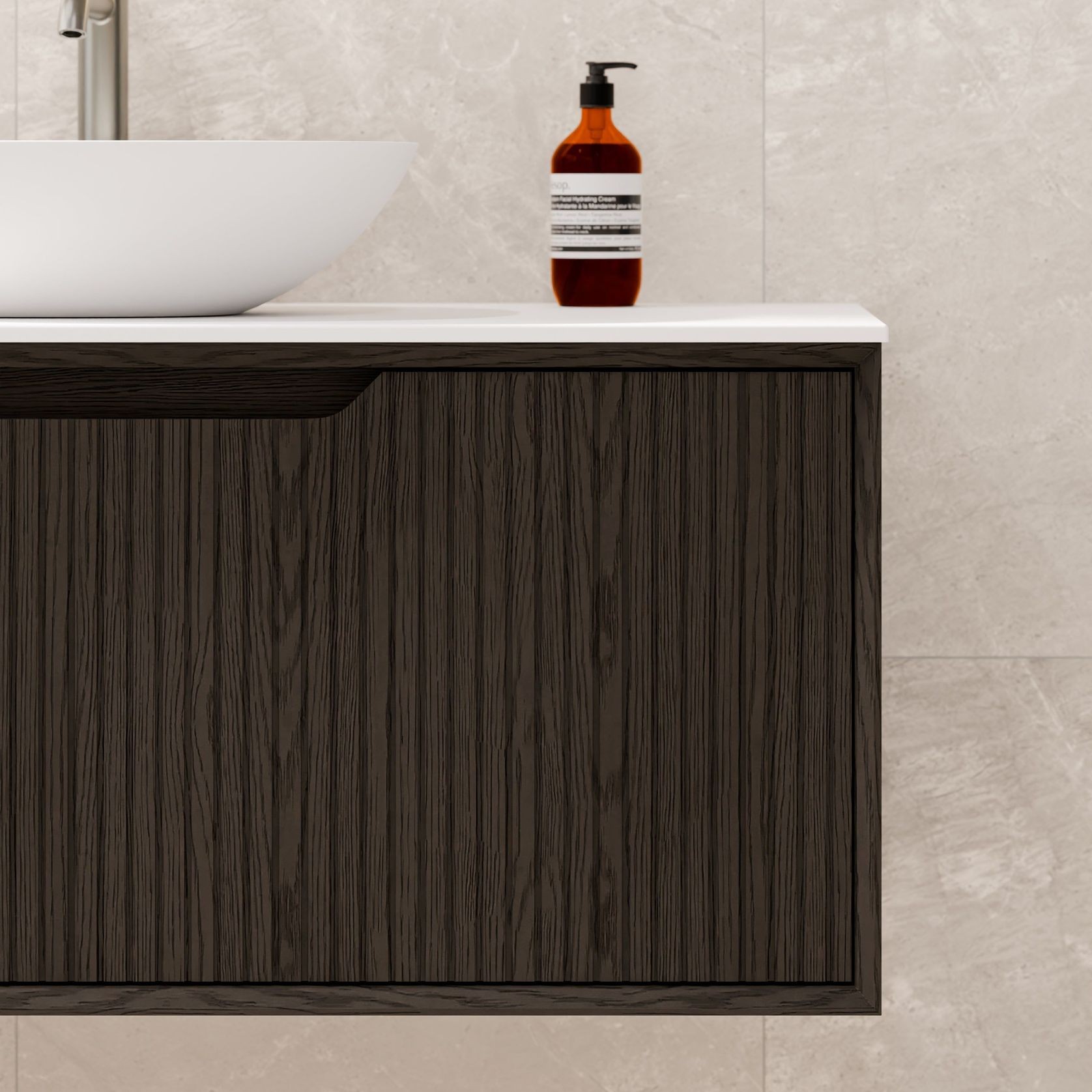 Aria 1800 Vanity | Villastone Slab Top gallery detail image