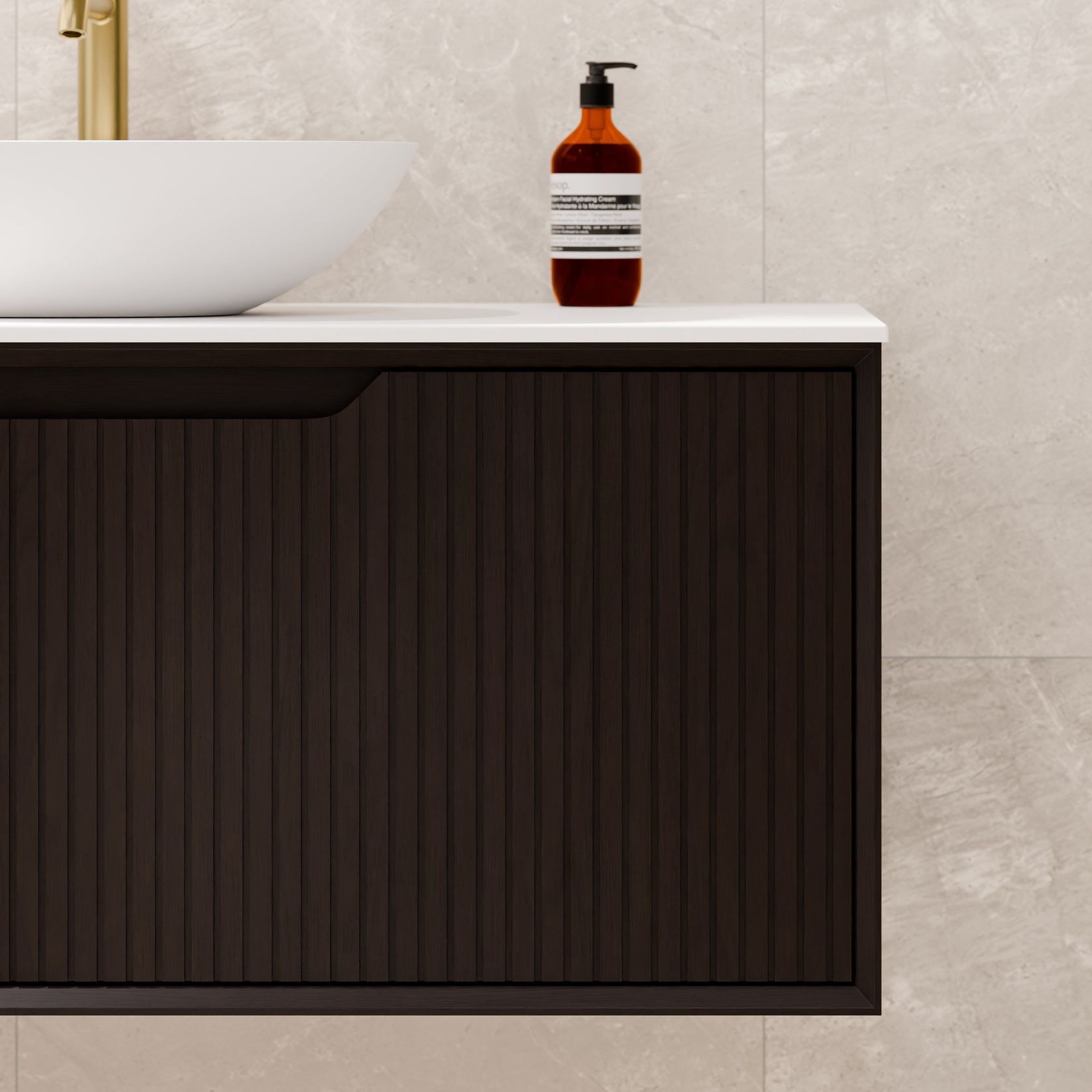 Aria 900 Vanity | Villastone Slab Top gallery detail image