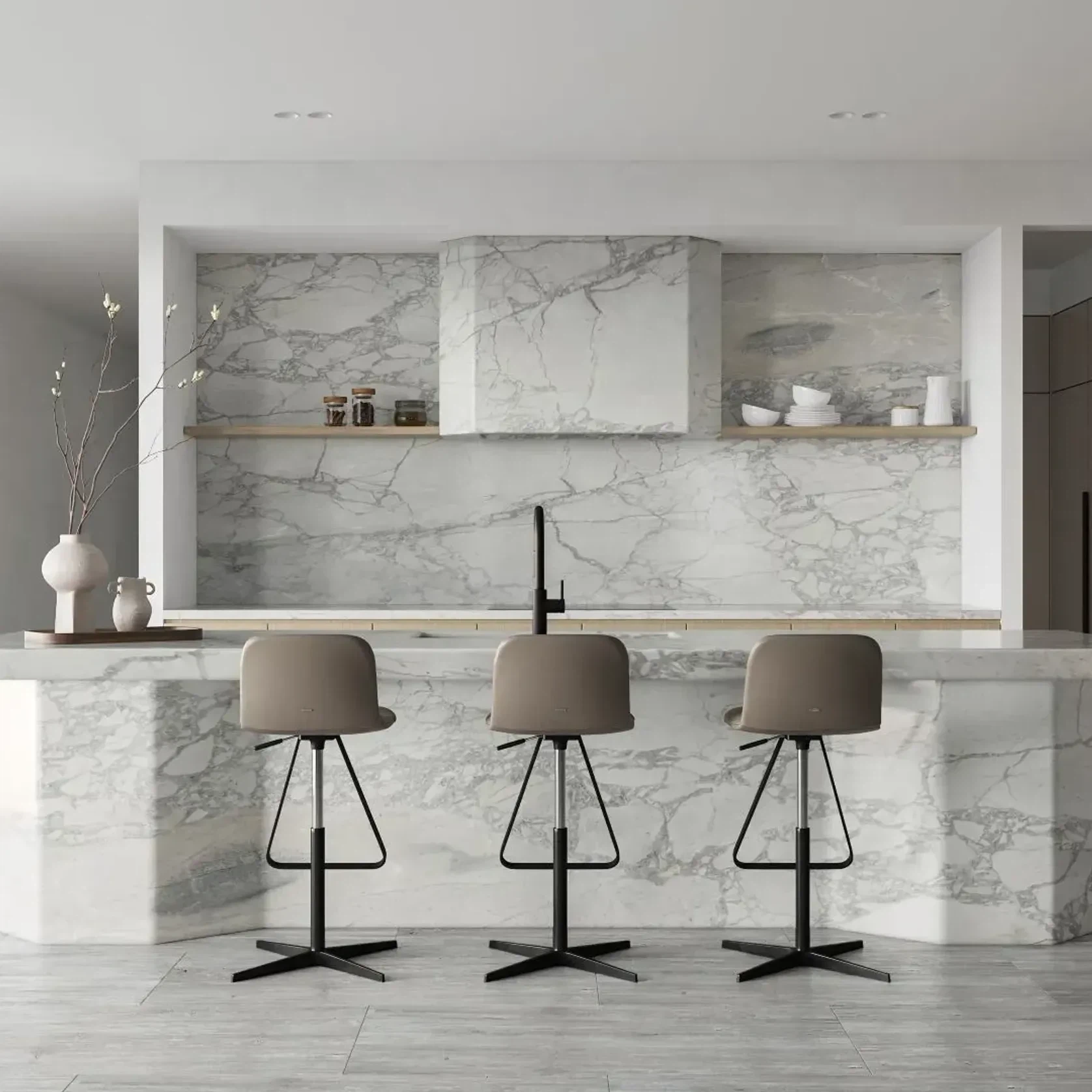 Alba Calacatta Marble Benchtop gallery detail image