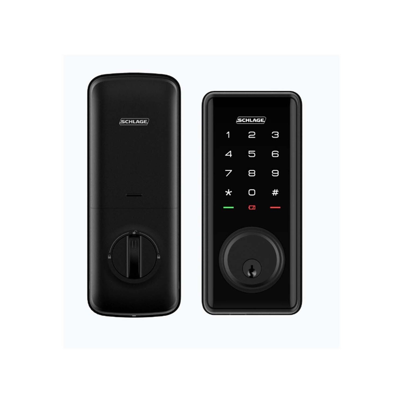 Schlage S1 Ease Smart Deadbolt Door Lock Black SREEAS1C5BL gallery detail image